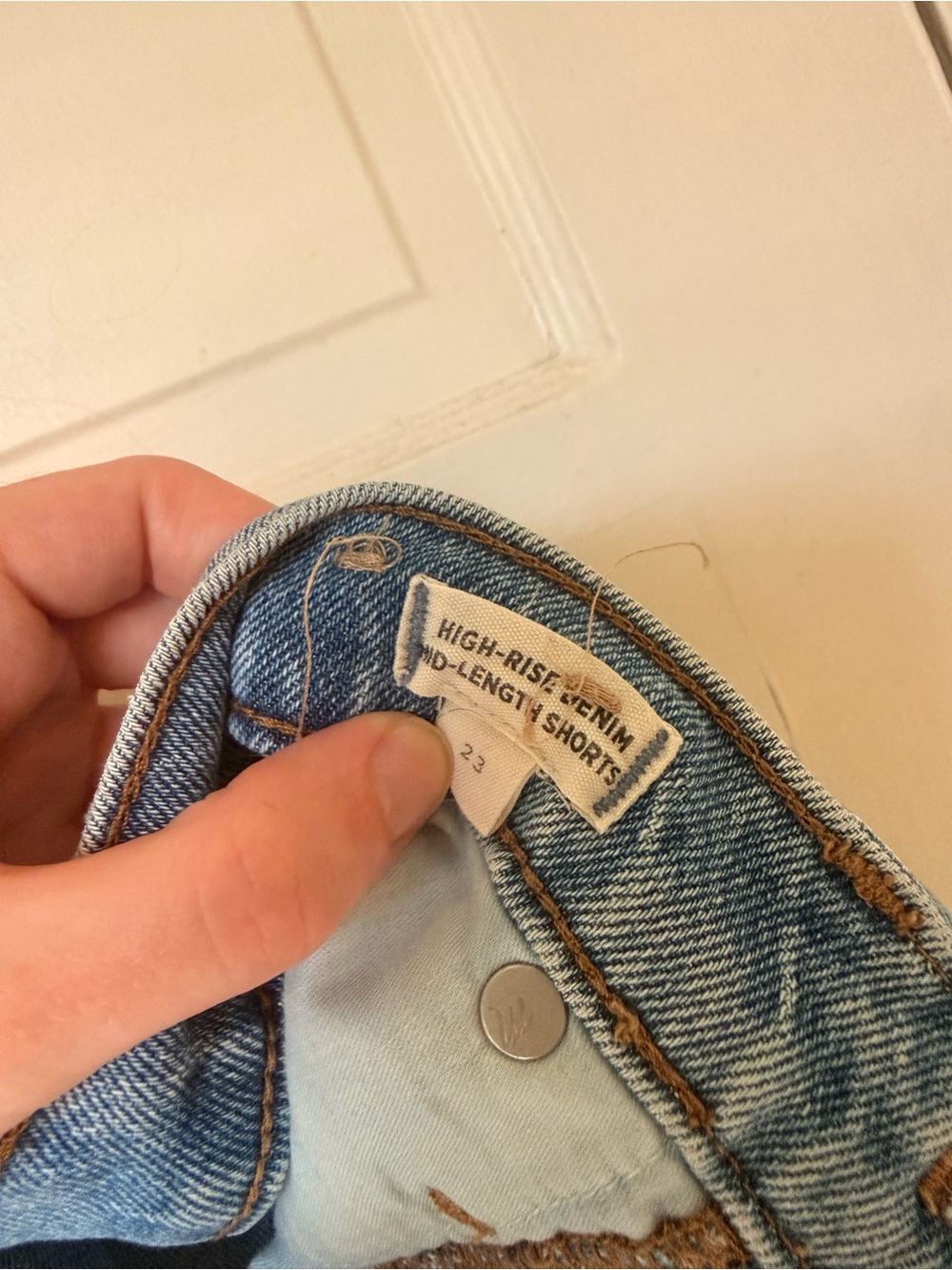 Madewell High-Rise Denim Shorts - Light Blue Wash